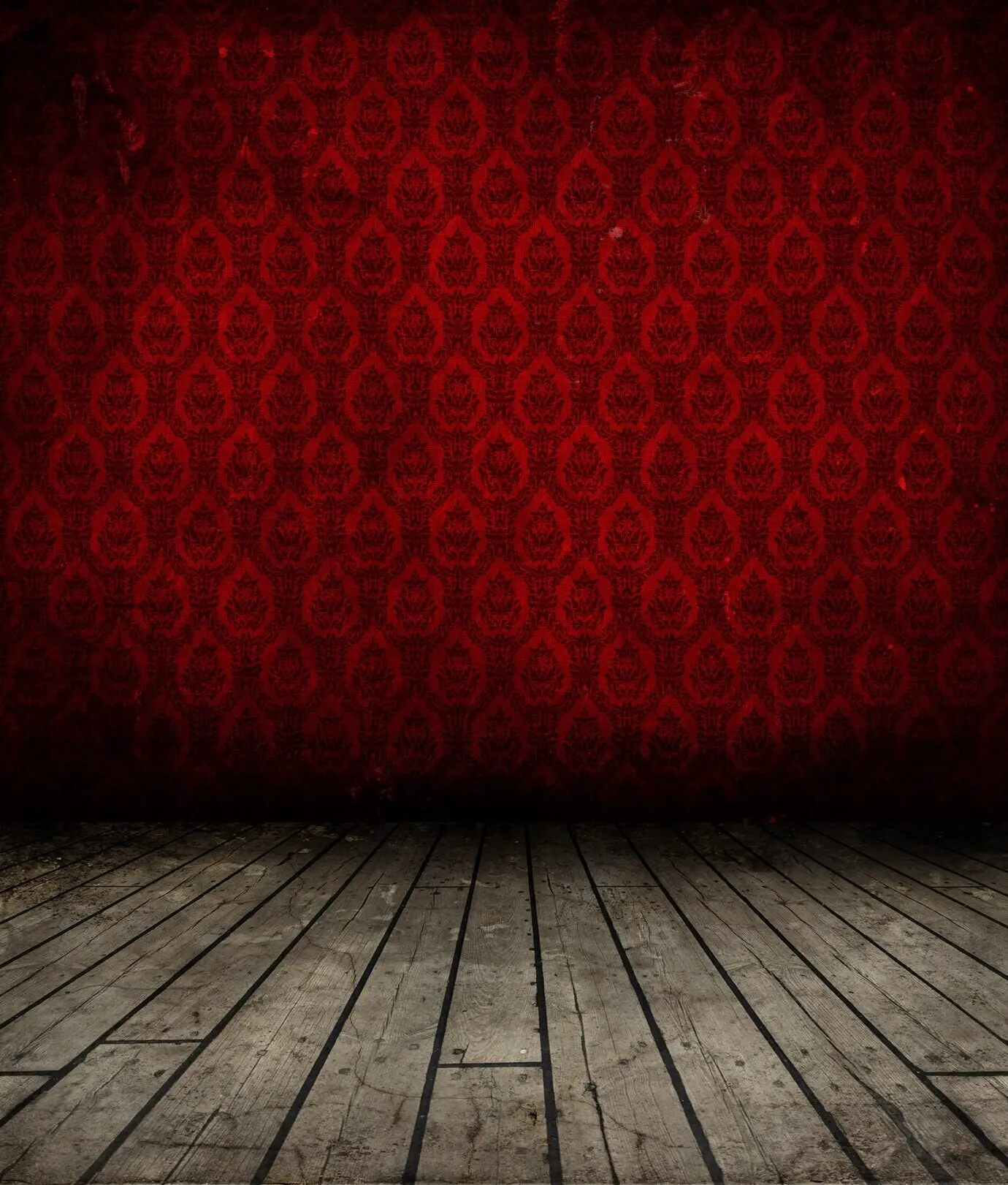 Zimmer mit roter Wand